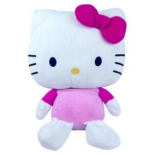 23” Fiesta Sanrio Hello Kitty Large Plush Pillow Pal Pink Outfit Pink Bow
